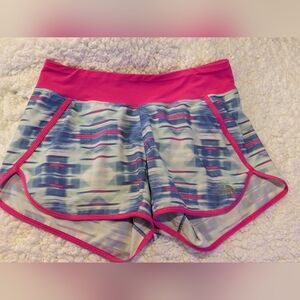 The North Face Shorts Eat My Dust Blue White Pink Size Small Flash Dry